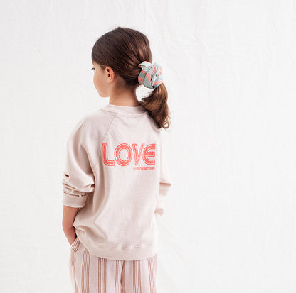 Tocoto Vintage Kid Revolution is Love Sweatshirt - Beige