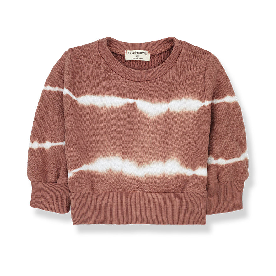 1+ in the Family Sabino Tie Dye Sweater - Cedar