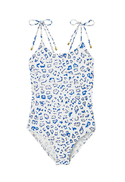 Lison Savanna Swimsuit - Ecru, Blue, Gold