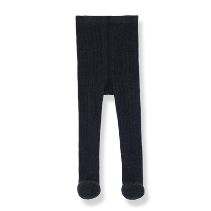 1 + In The Family Sira Ribbed Tights - Anthracite