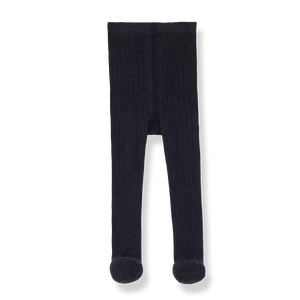 1 + In The Family Sira Ribbed Tights - Anthracite