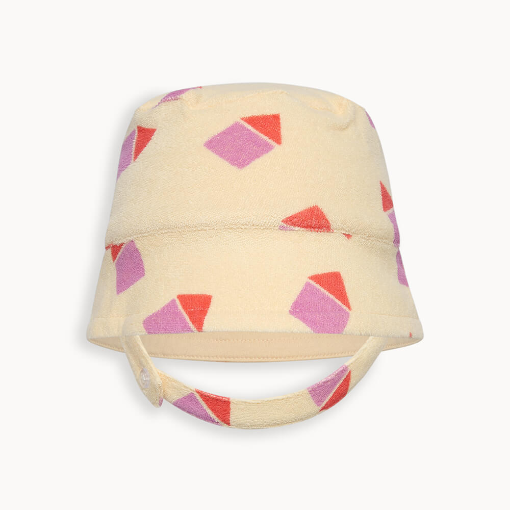 Bonnie Mob Skipper Baby Terry Sun Hat - Pink Beach Hut