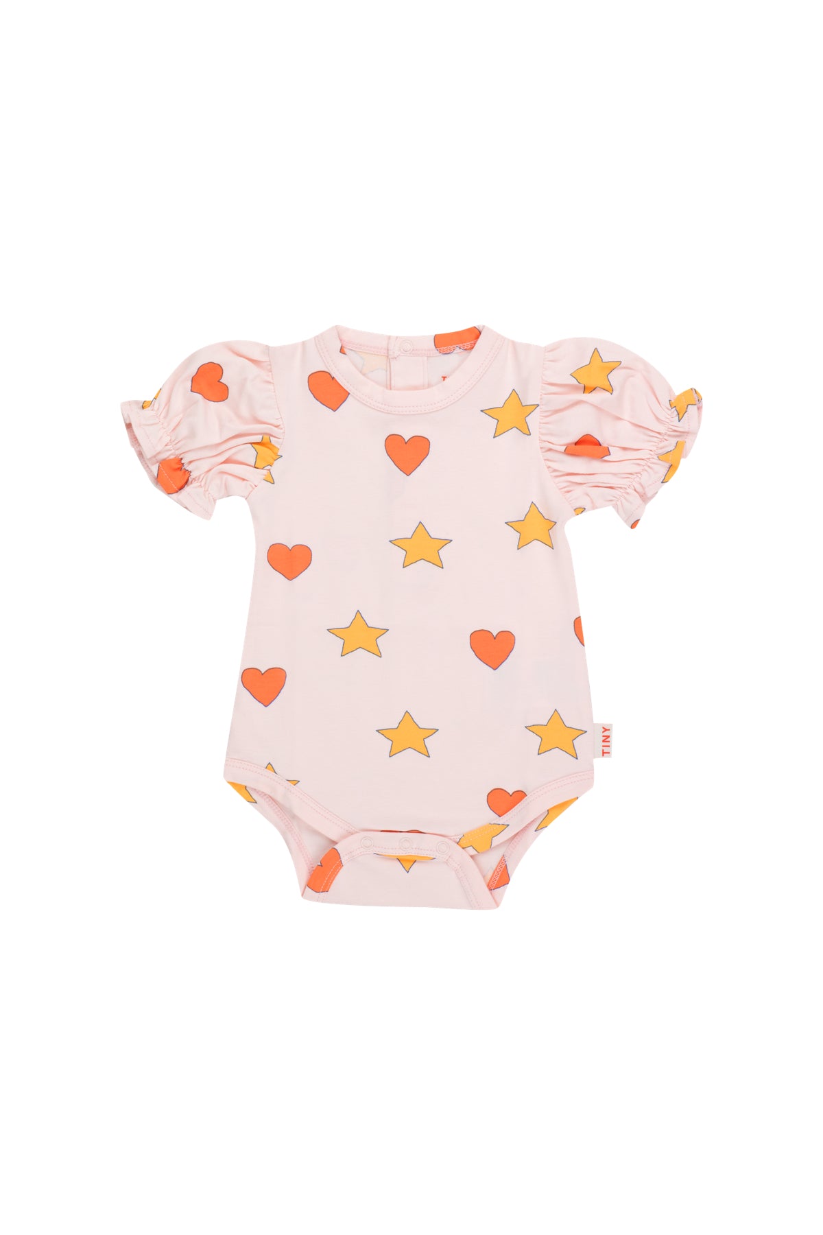 Tiny Cottons Hearts Stars Body - Pastel Pink