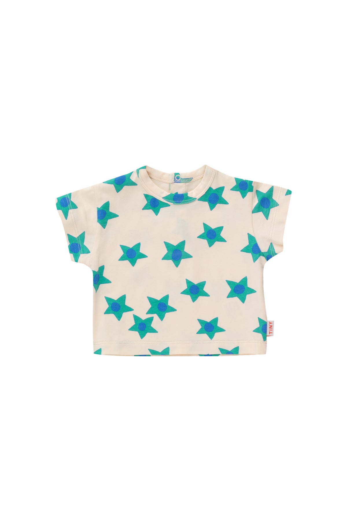 Tiny Cottons Starflowers Baby Tee - Light Cream