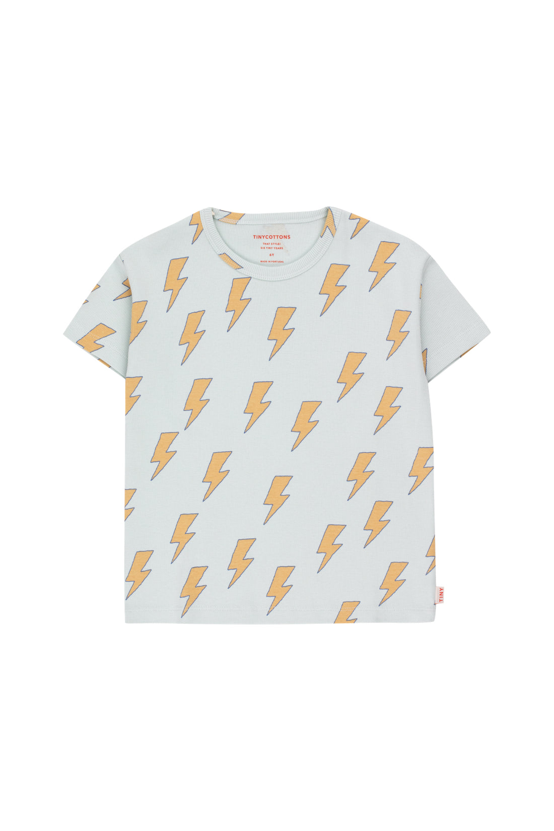 Tiny Cottons Lightning Tee - Jade Grey