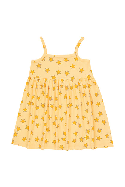 Tiny Cottons Stars Dress - Mellow Yellow