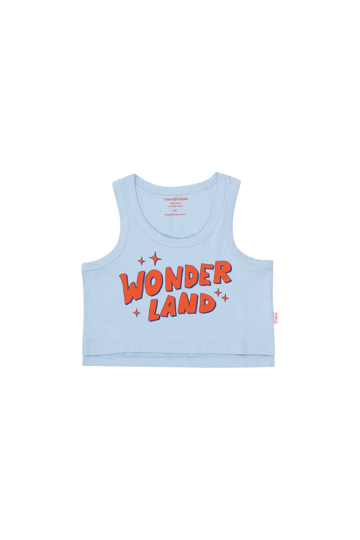 Tiny Cottons Wonderland Cropped Tank - Blue-Grey