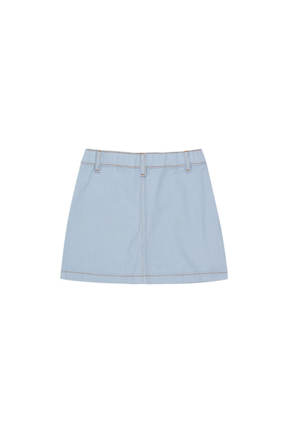 Tiny Cottons Horses Skirt - Blue-Grey