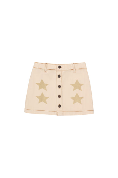 Tiny Cottons Stars Skirt - Light Cream