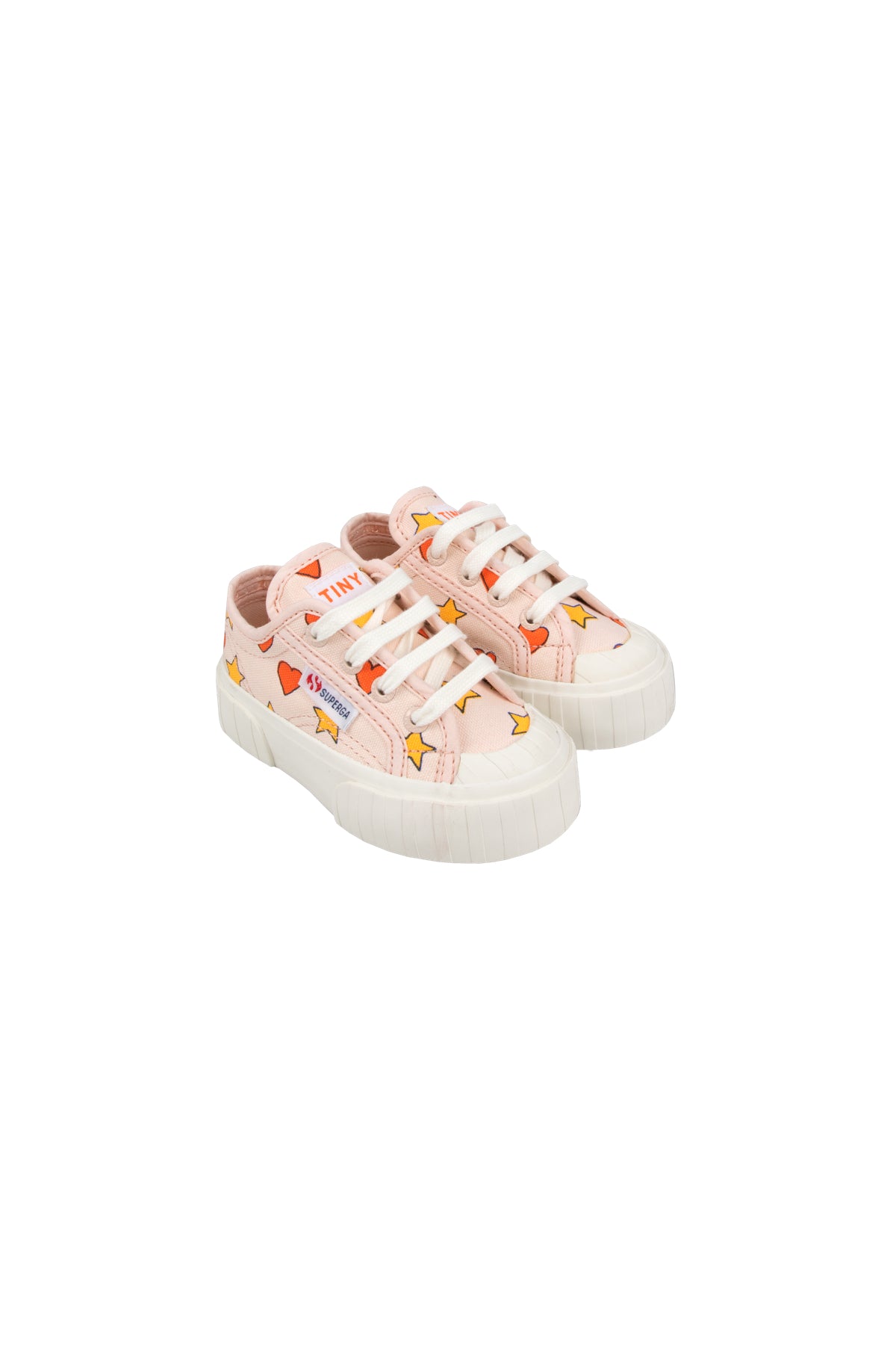 Tiny Cottons Tiny X Superga Hearts &amp; Stars Sneakers - Pastel Pink