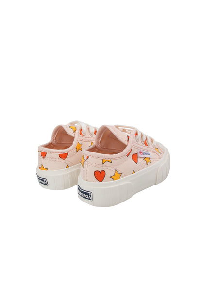 Tiny Cottons Tiny X Superga Hearts &amp; Stars Sneakers - Pastel Pink