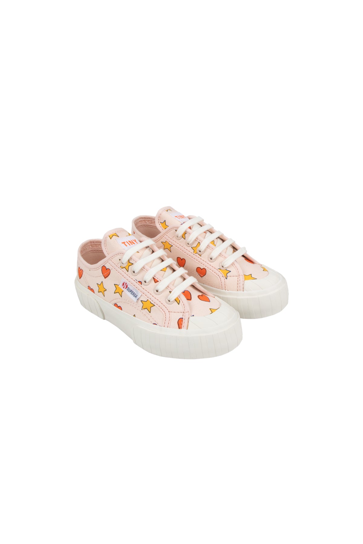 Tiny Cottons Tiny X Superga Hearts &amp; Stars Sneakers - Pastel Pink