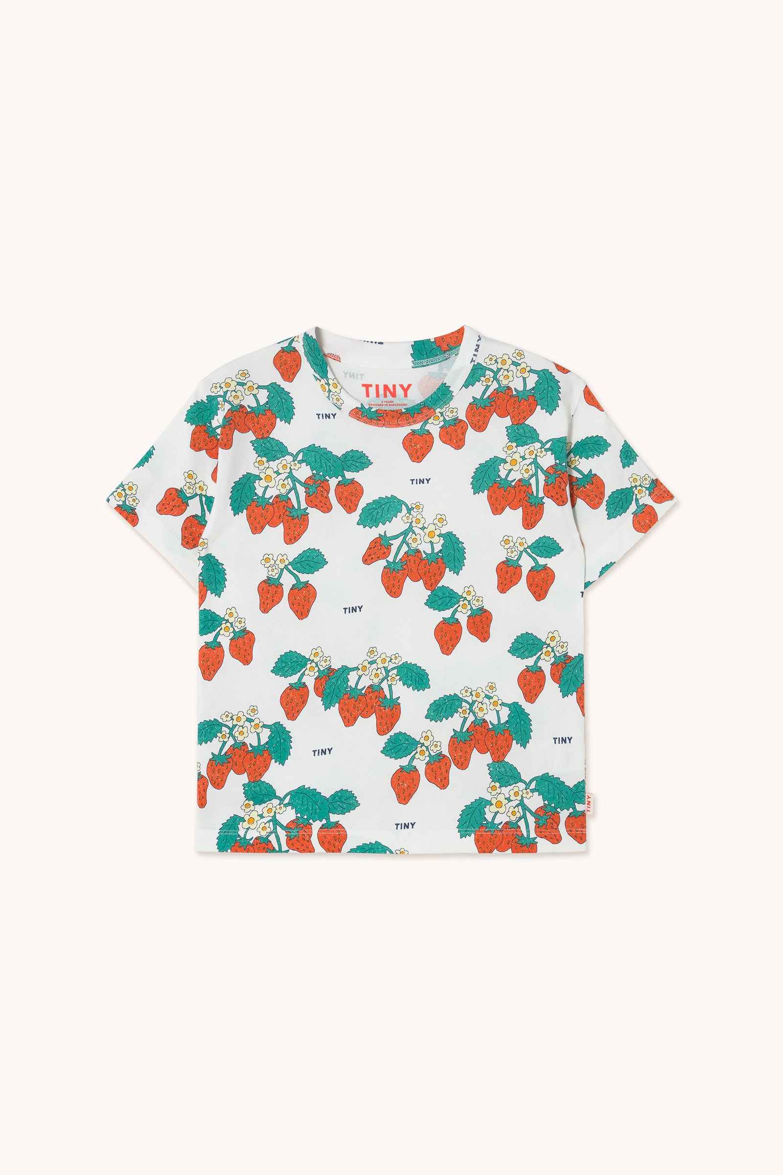 Tiny Cottons Strawberry Tee - Off White