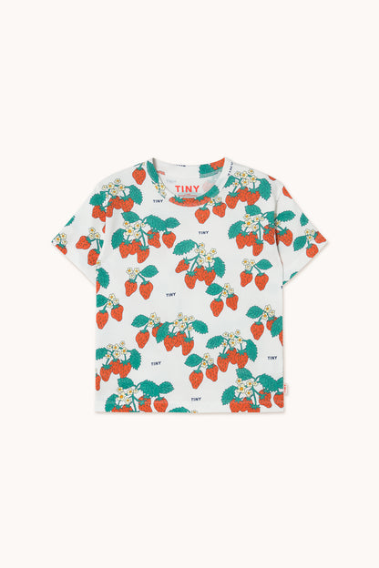 Tiny Cottons Strawberry Tee - Off White