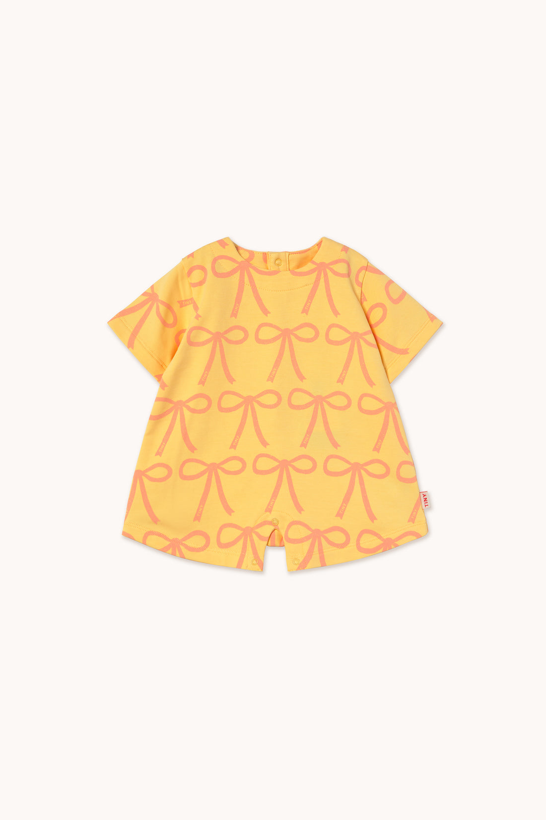 Tiny Cottons Bows OnePiece - Mellow Yellow