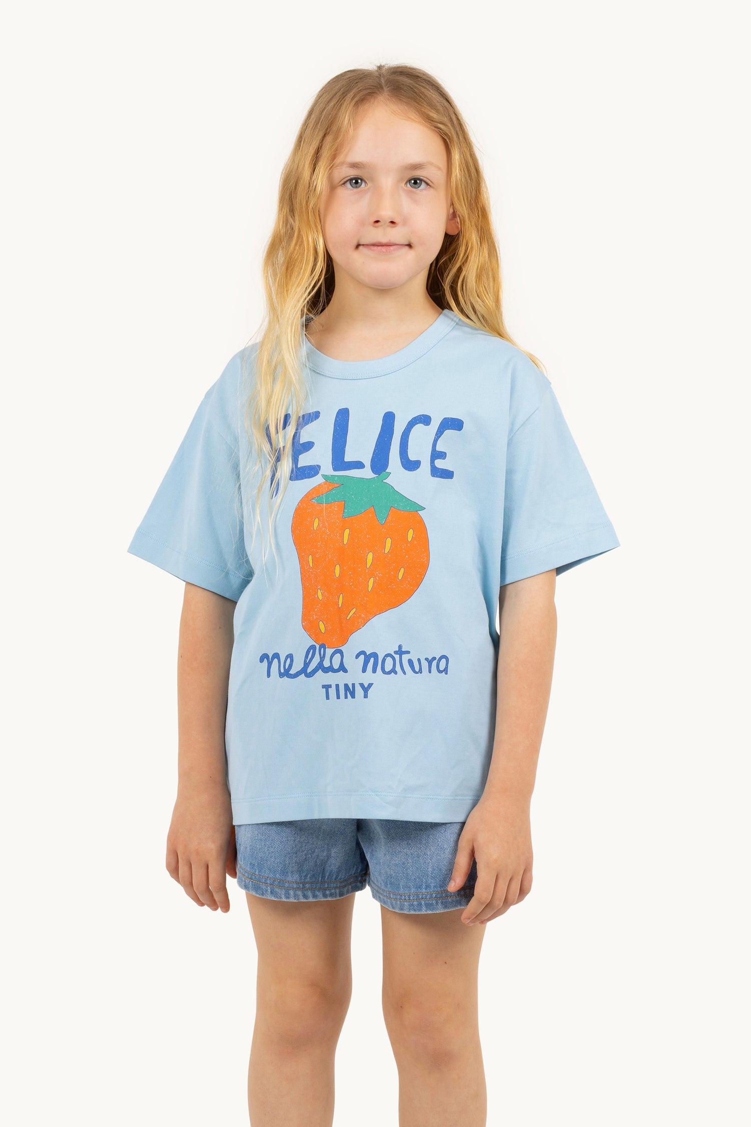 Tiny Cottons Nella Natura Graphic Tee - Dusty Blue