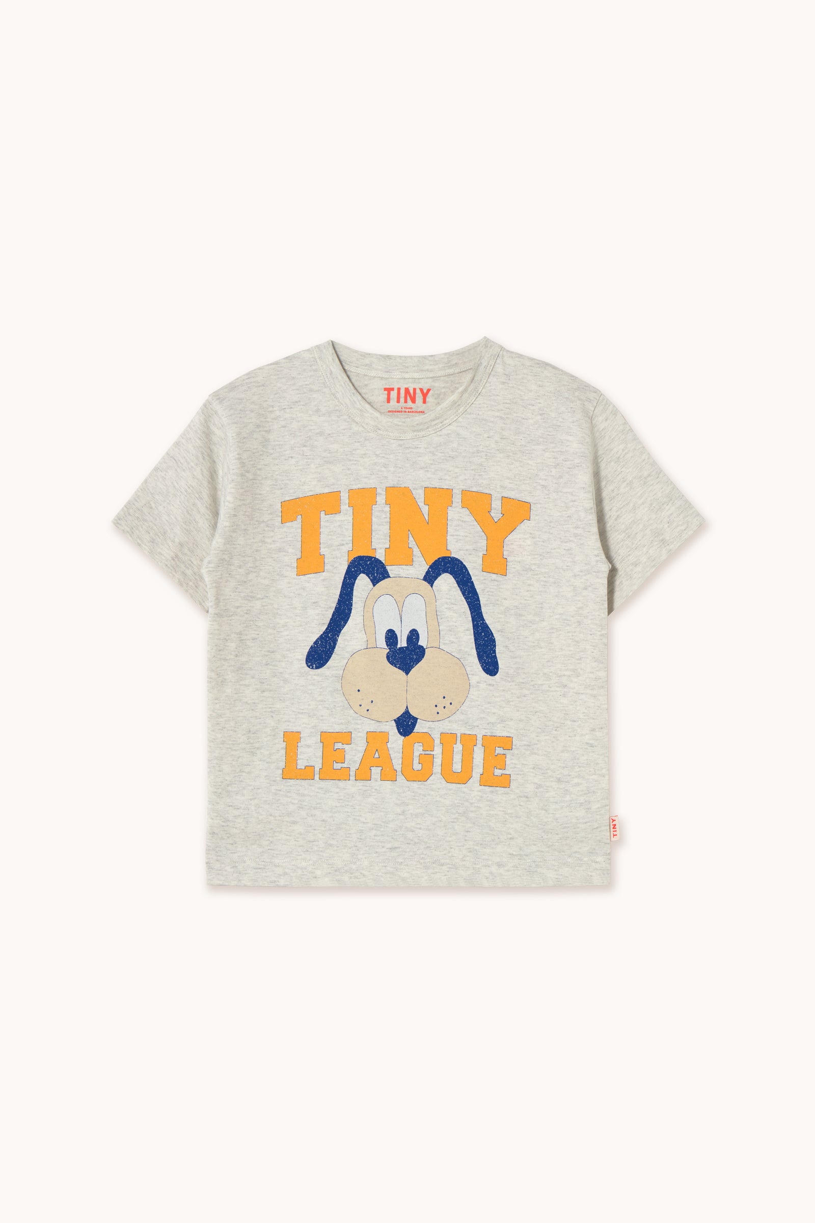 Tiny Cottons Tiny League Graphic Tee - Light Grey Heather