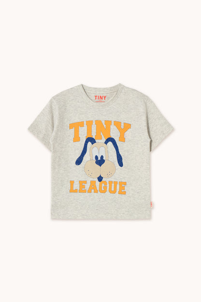 Tiny Cottons Tiny League Graphic Tee - Light Grey Heather