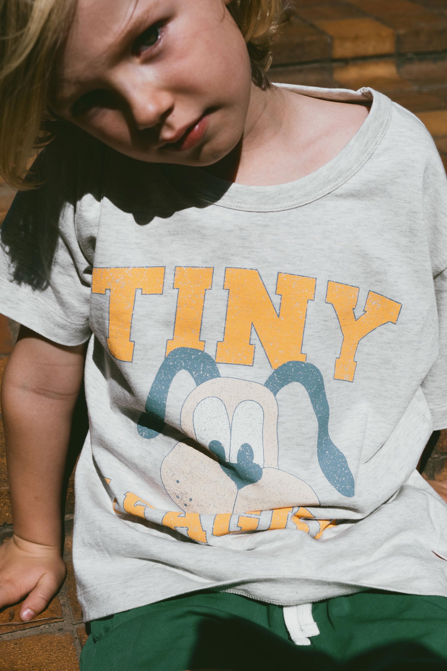 Tiny Cottons Tiny League Graphic Tee - Light Grey Heather