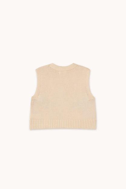 Tiny Cottons Strawberries Vest - Light Cream