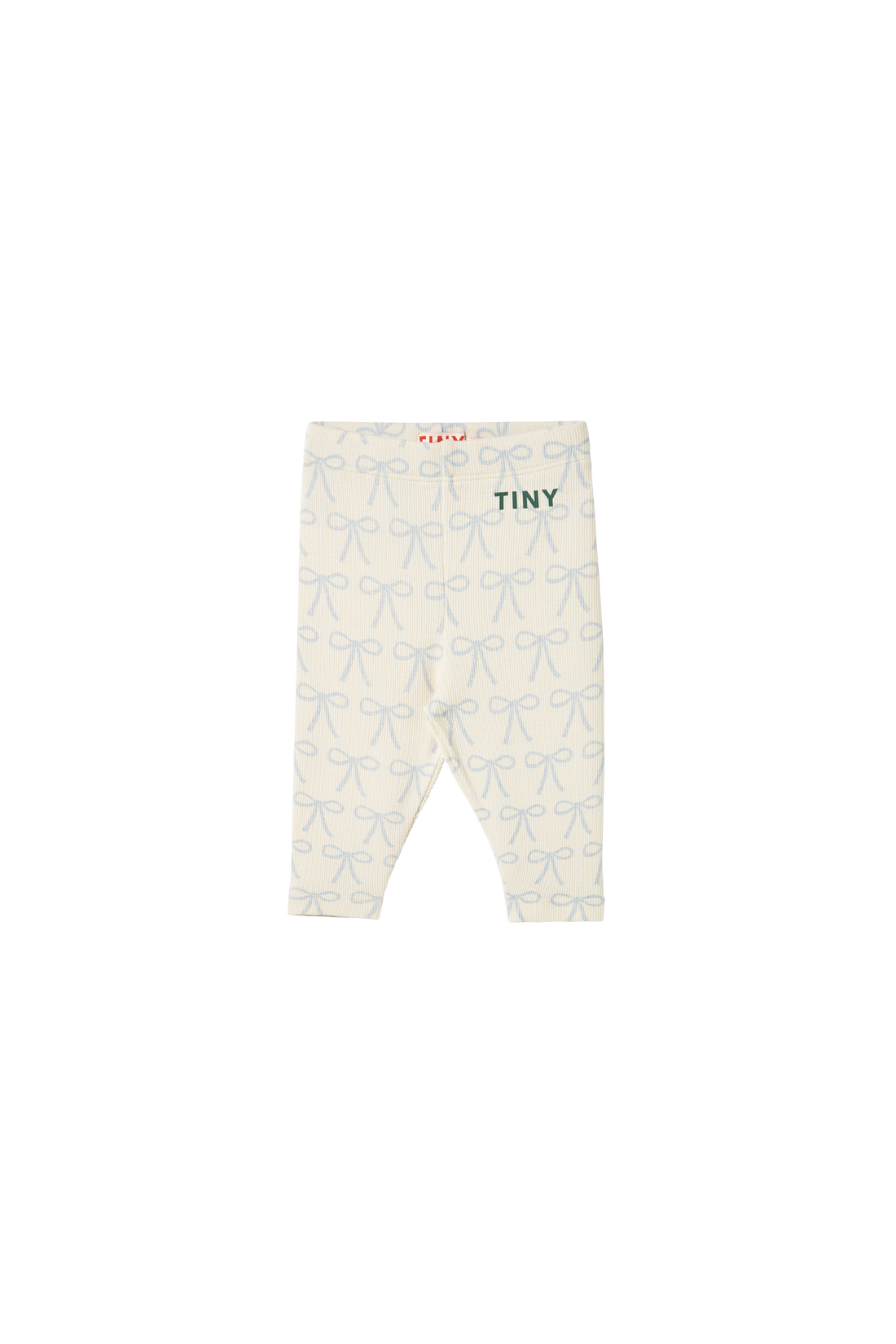 Tiny Cottons Bows Baby Rib Pant - Off White