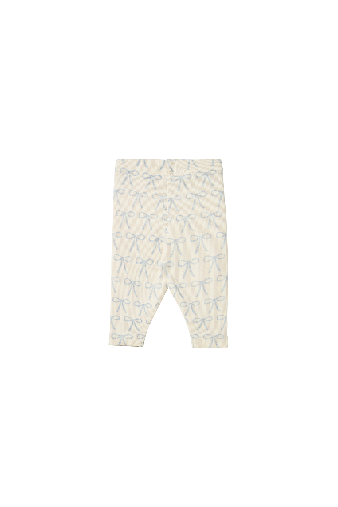 Tiny Cottons Bows Baby Rib Pant - Off White