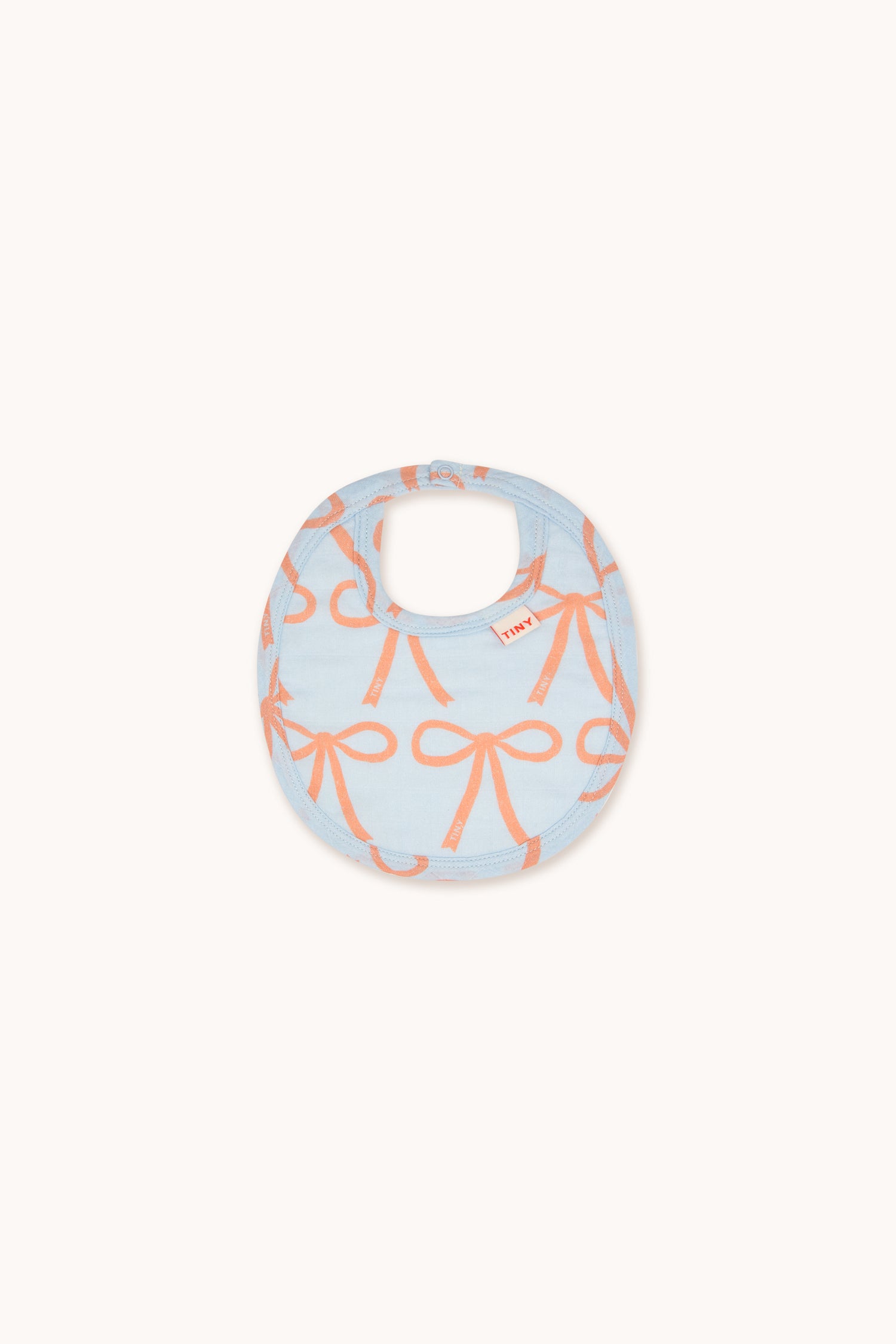 Tiny Cottons Bows Bib - Light Blue