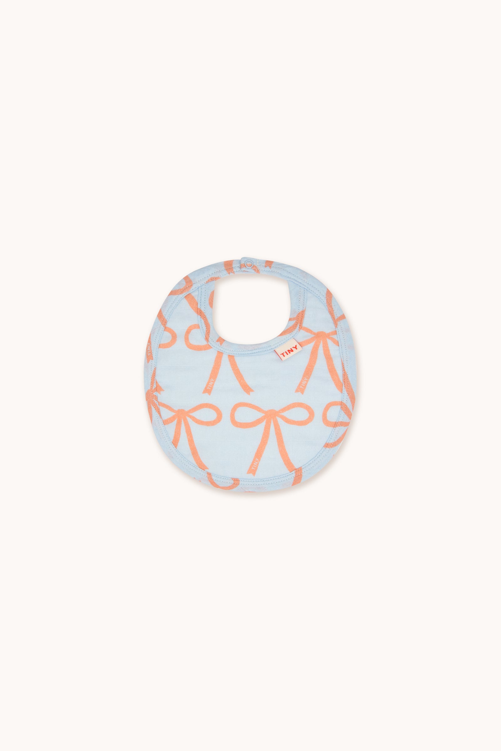 Tiny Cottons Bows Bib - Light Blue