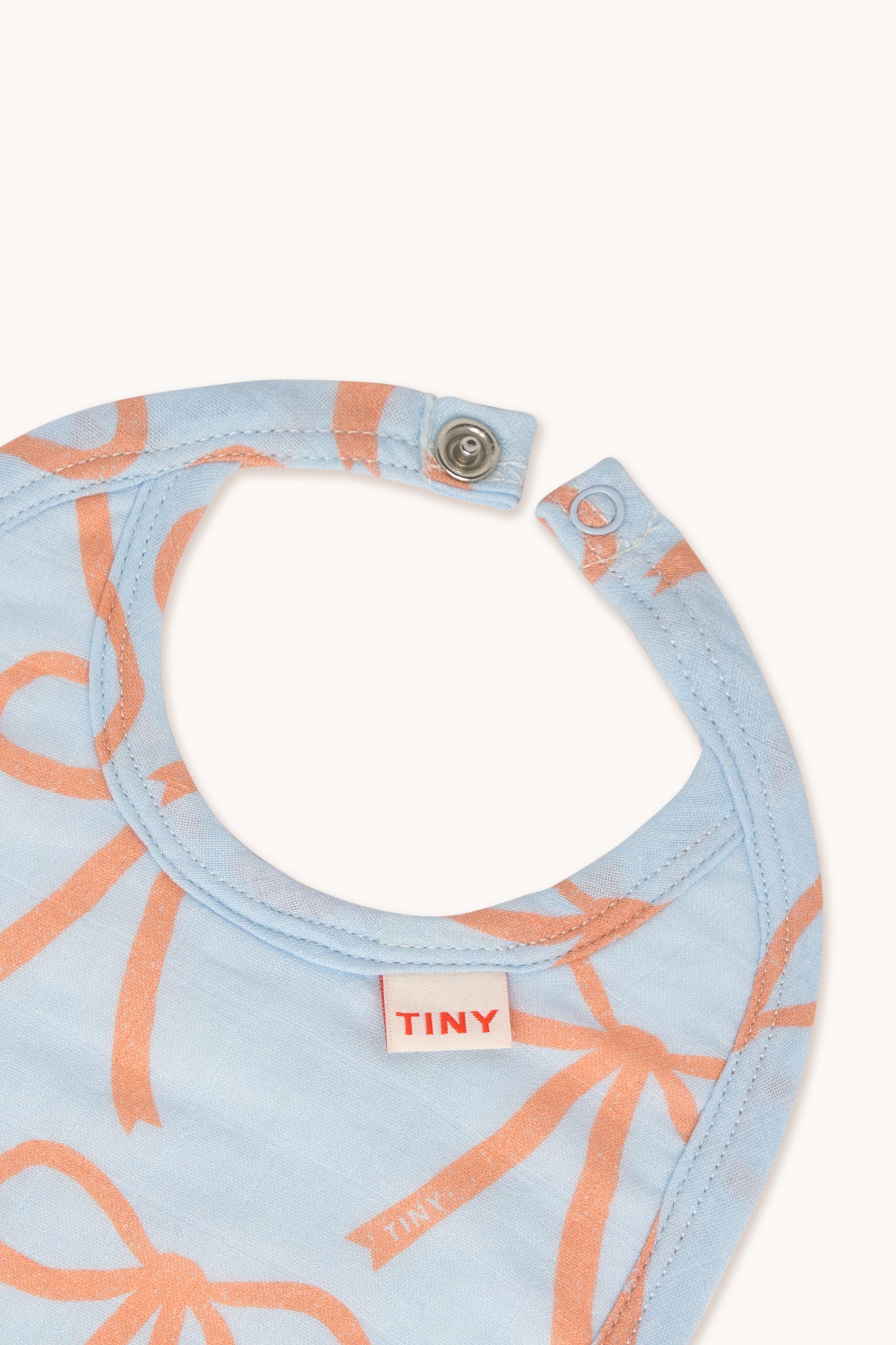 Tiny Cottons Bows Bib - Light Blue