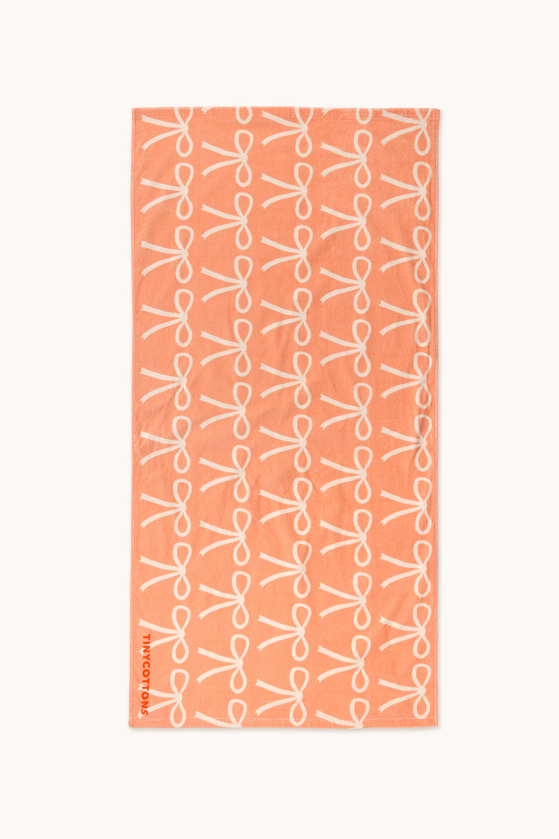 Tiny Cottons Bows Towel - Papaya