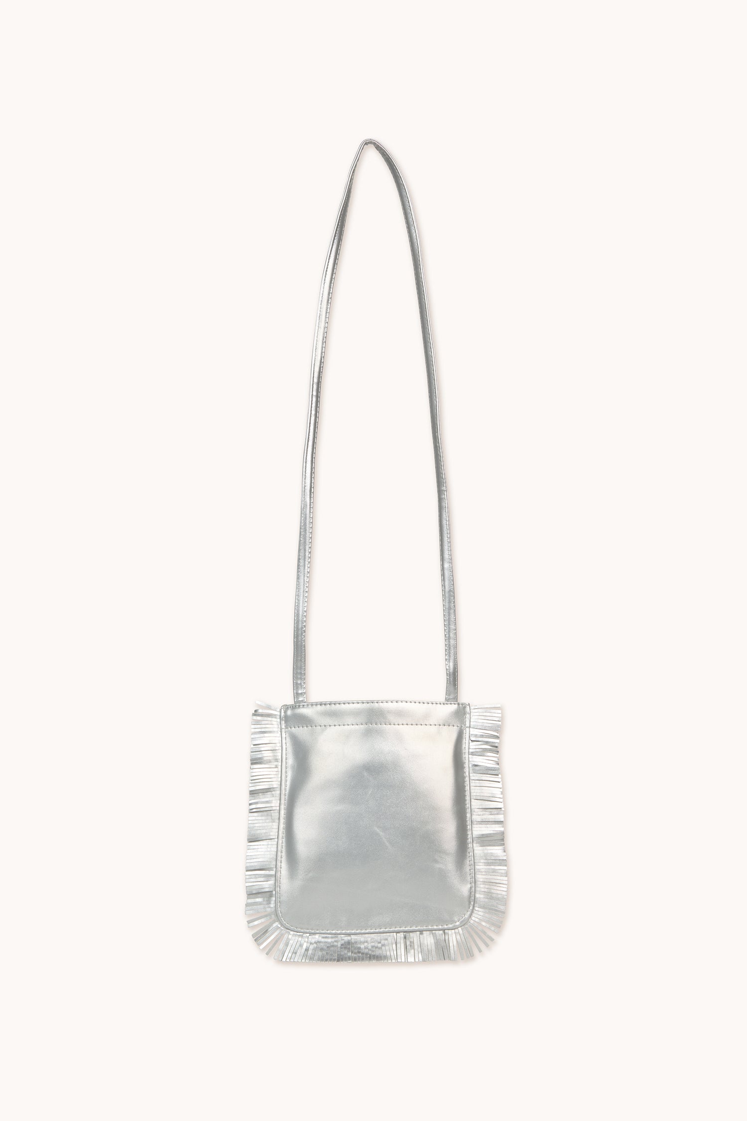 Tiny Cottons Fringes Bag - Silver Metallic