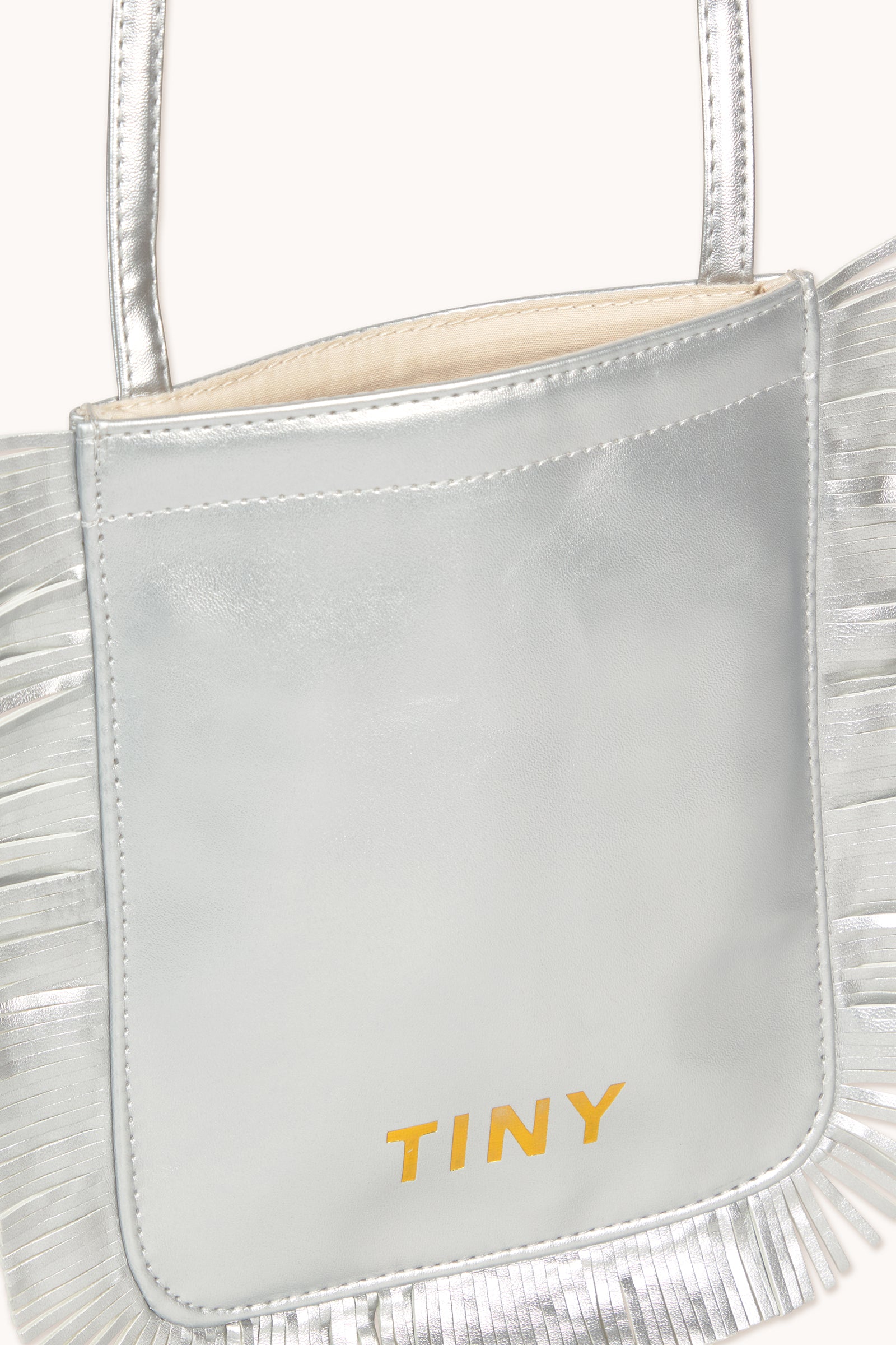 Tiny Cottons Fringes Bag - Silver Metallic