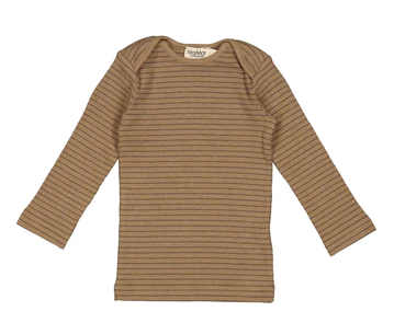 MarMar Copenhagen Tor Long Sleeve Top - CoffeeStripe