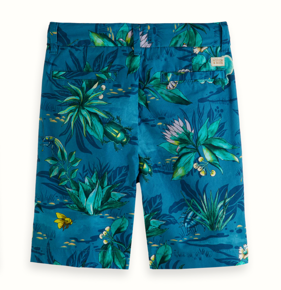 Scotch &amp; Soda Boys Chino Shorts - Bugs All-Over Print