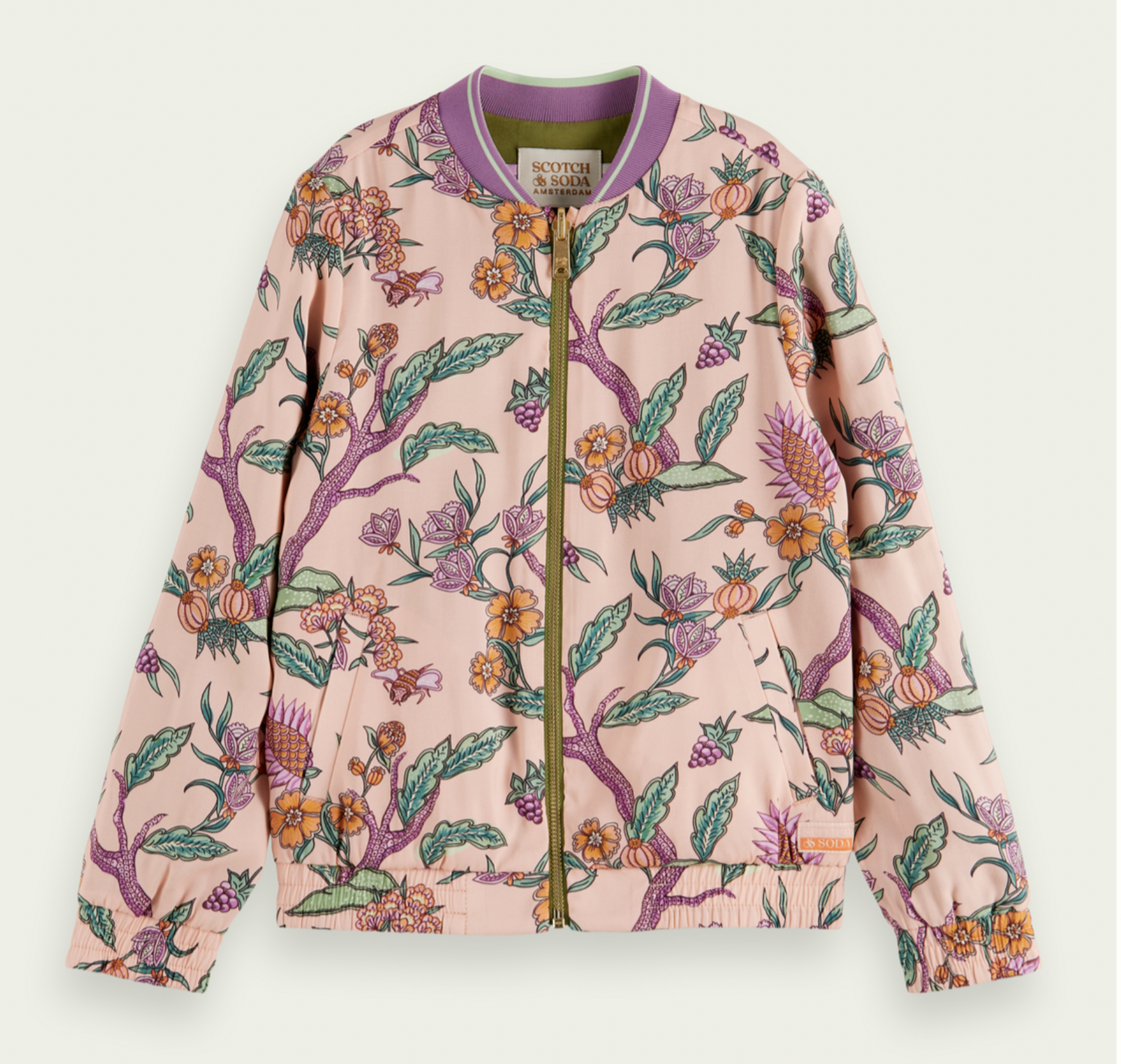 Scotch &amp; Soda Girls Reversible Bomber - Flower Garden