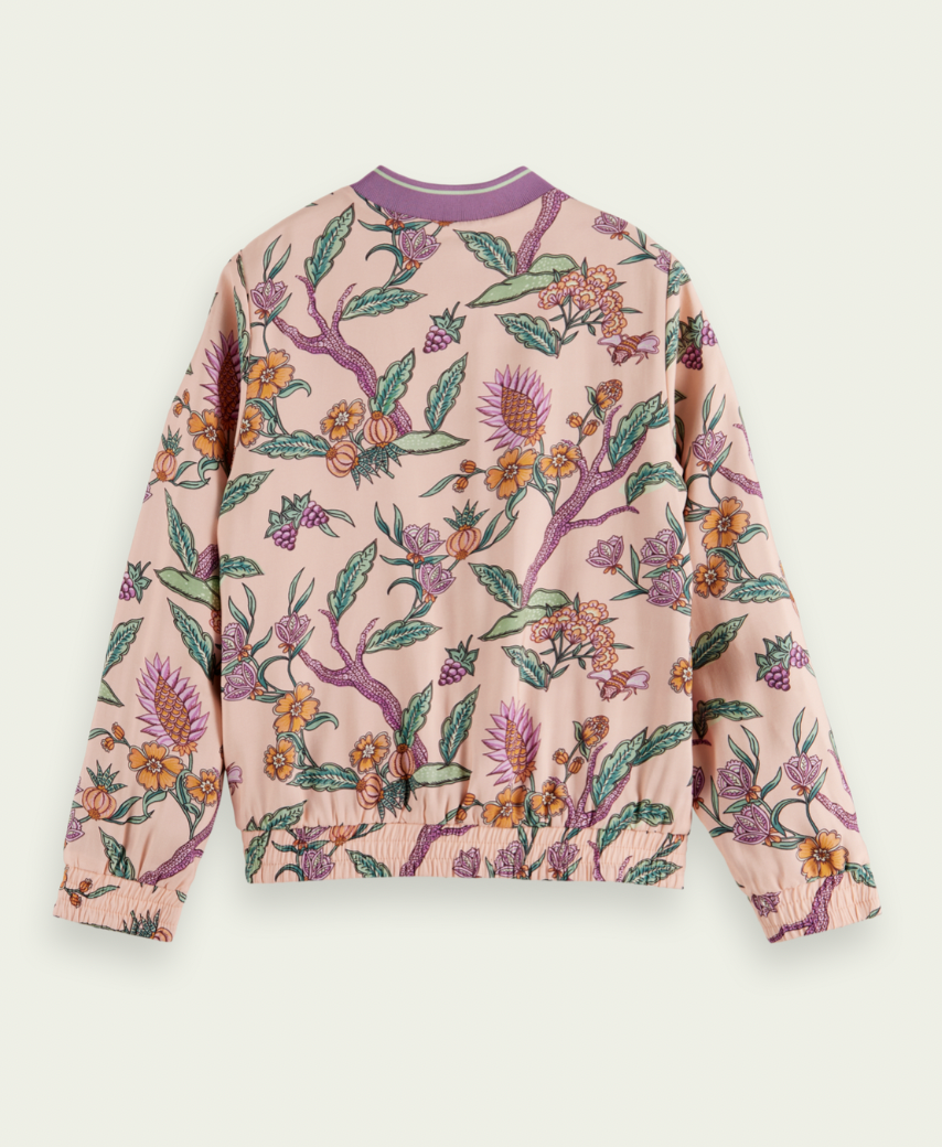 Scotch &amp; Soda Girls Reversible Bomber - Flower Garden