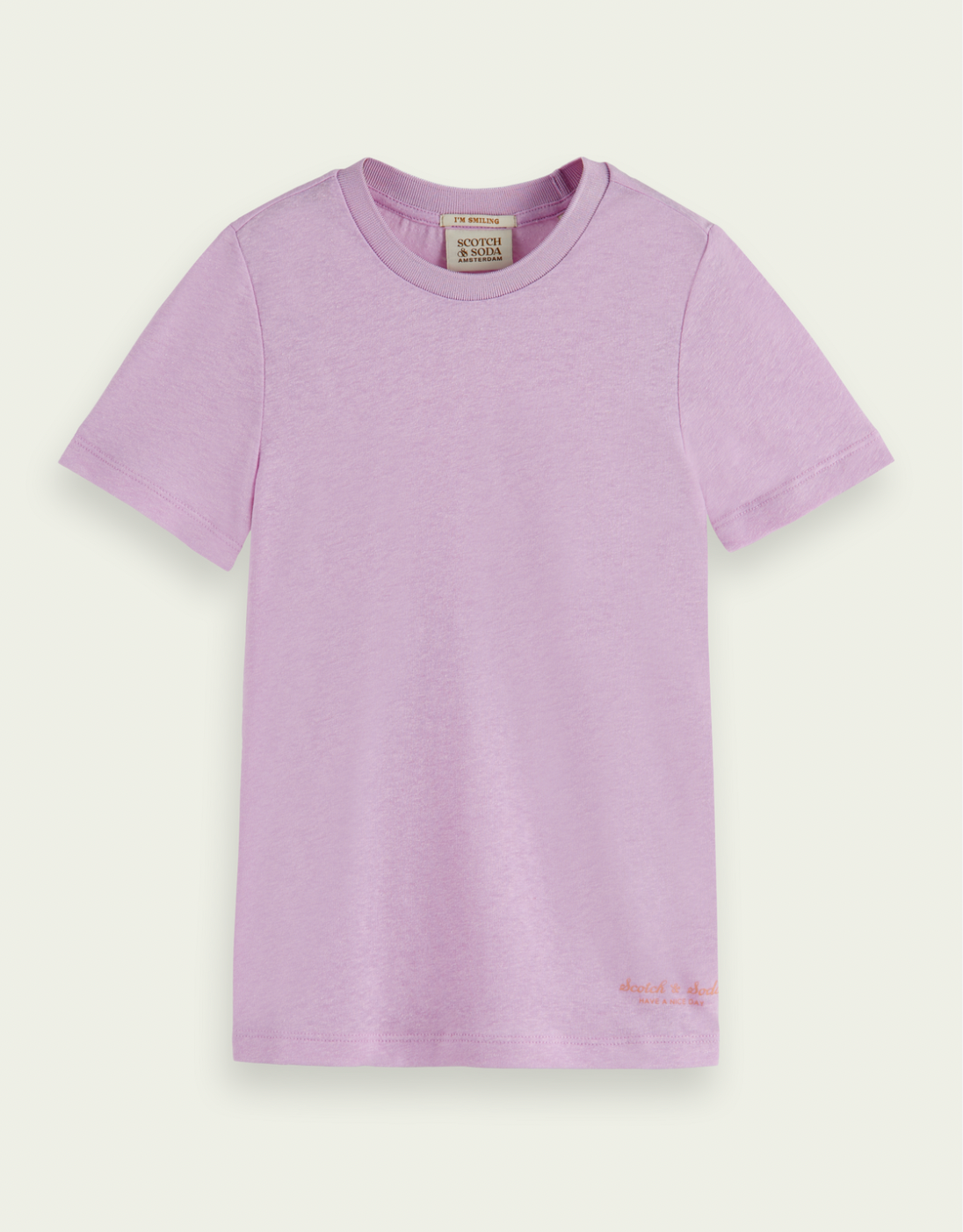 Scotch &amp; Soda Girls Linen-Blend T-Shirt - Orchid