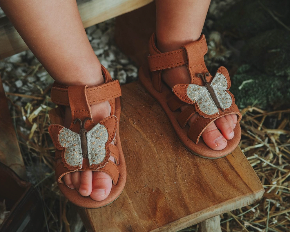 Donsje Tuti Sky Sandals | Papillon - Walnut Nubuck