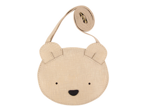 Donsje Britta Special Purse | Grizzly - Cream Scored Leather