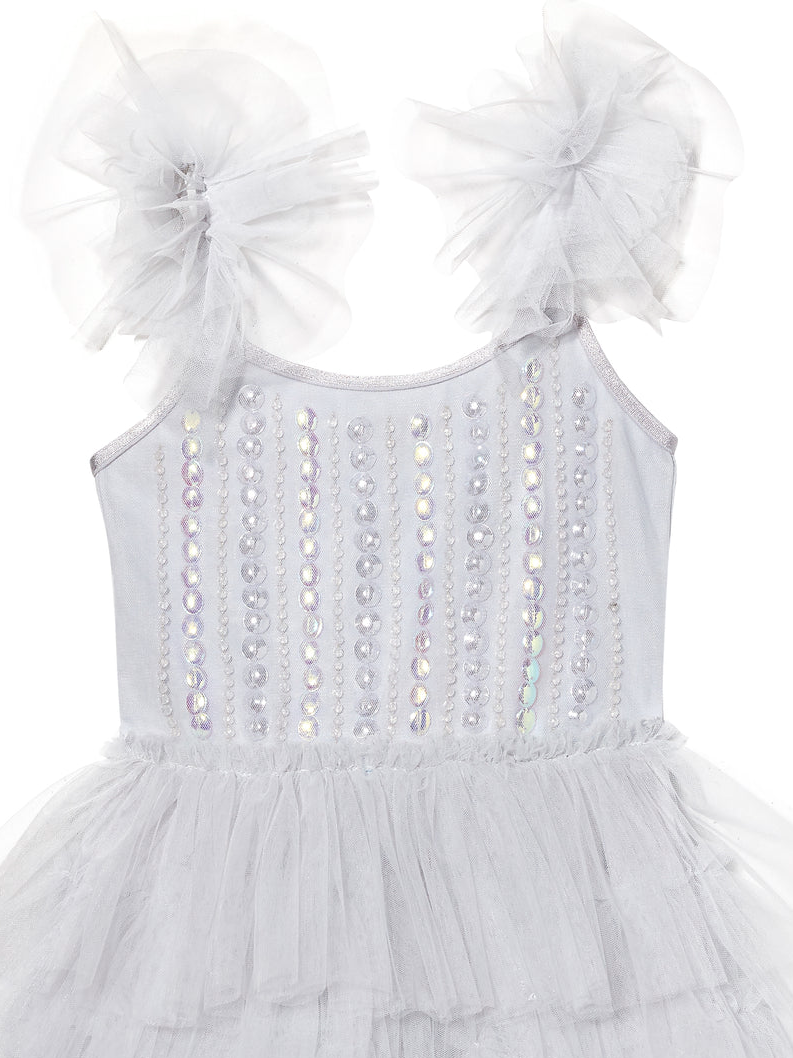 Tutu Du Monde Bebe Gleaming Tulle Dress - Silverlite