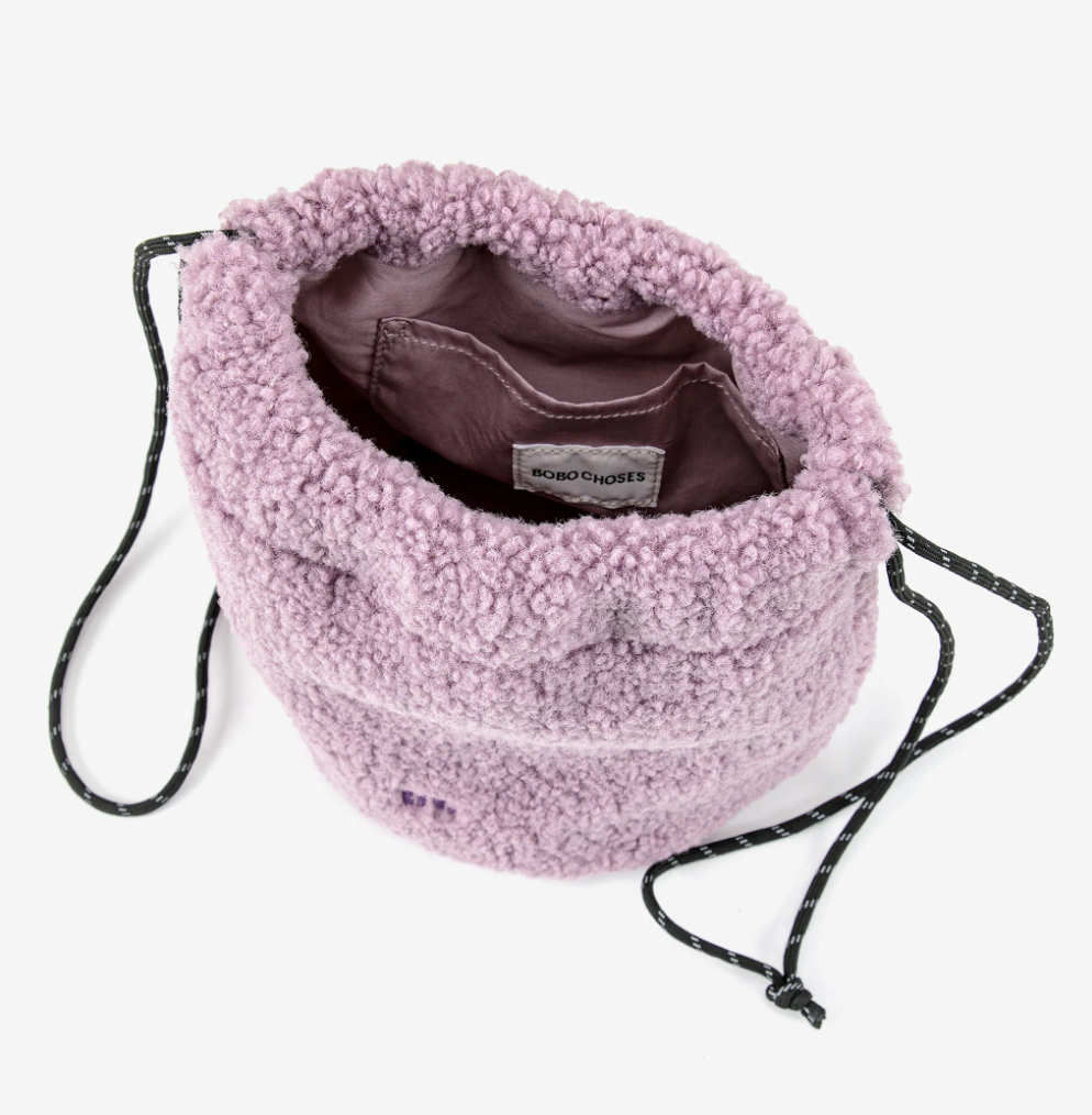 Bobo Choses Shearling Shoulder Bag - Lavender