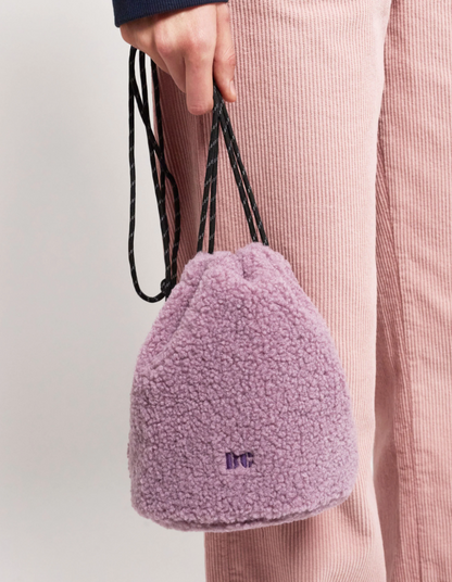 Bobo Choses Shearling Shoulder Bag - Lavender