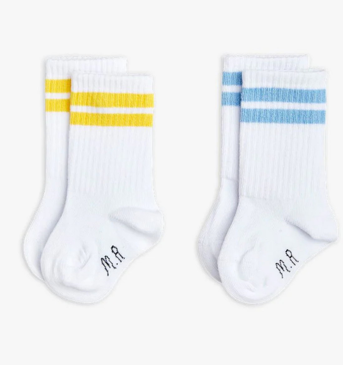 Mini Rodini Baby Socks 2-pack - White