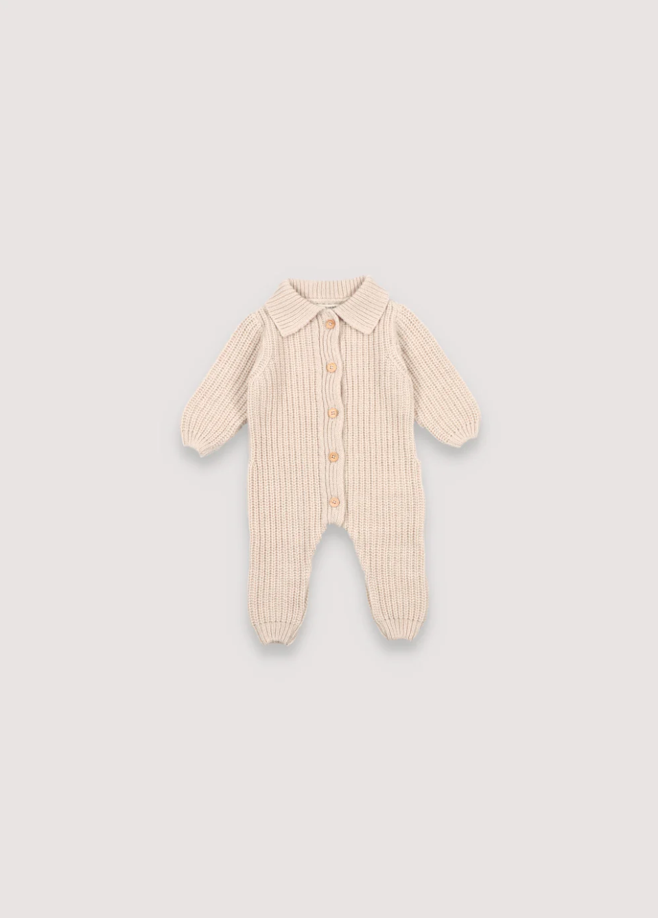 The New Society Baby Rib Onesie - Sand