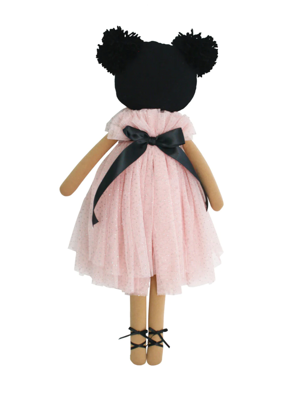 Alimrose Valentina Pom Pom Doll - Sparkle Pink