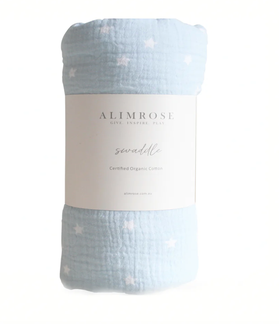 Alimrose Muslin Swaddle Starry Night - Baby Blue