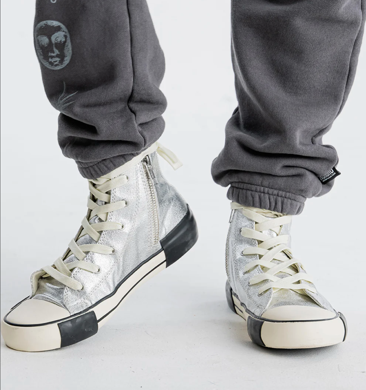 Nununu Bling High Tops - Silver