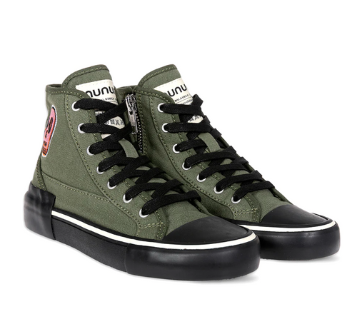 Nununu Dizzy Skull High Tops - Olive