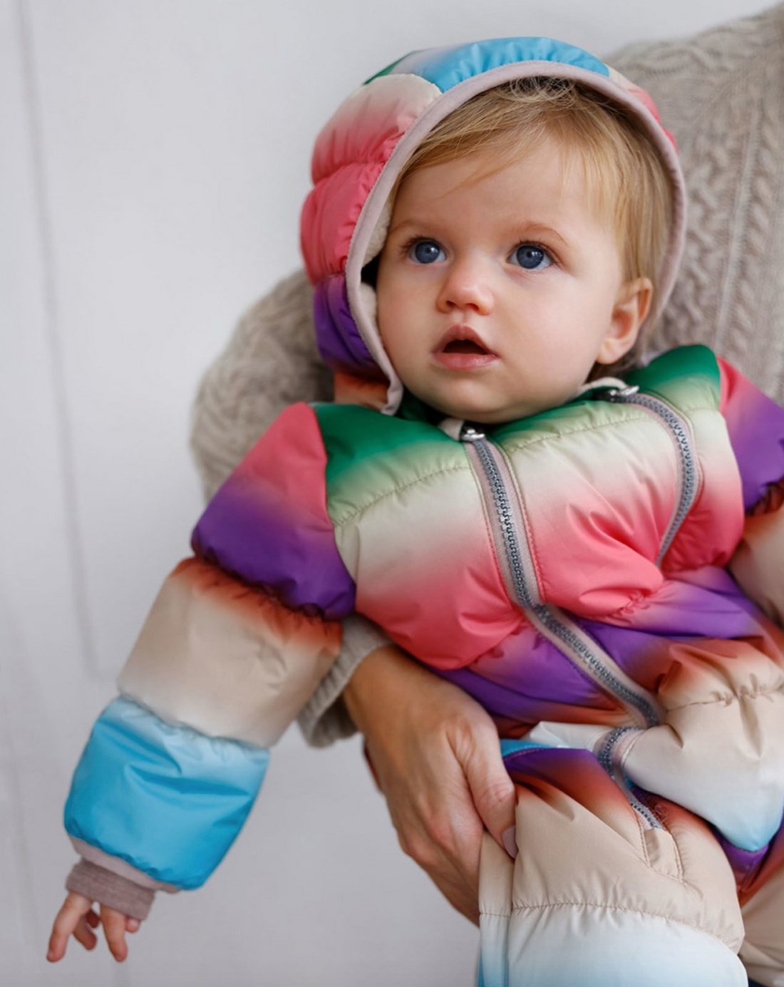 Molo Hebe Baby Snowsuit - Rainbow Magic