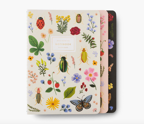 Rifle Paper Co. Assorted Set Of 3 Curio Notebooks